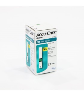 Blood Glucose test strips (ACCU-Chek) Active Test Strip 50's, Per Box  