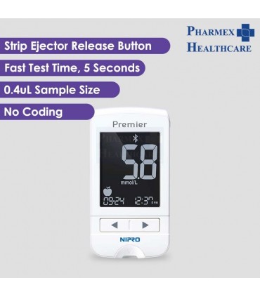 NIPRO Premier Alpha Blood Glucose Meter Starter Pack