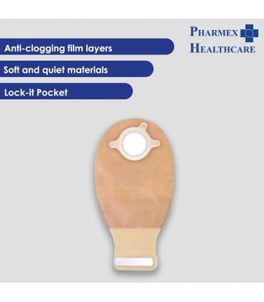 Natura+ Drainable Invisiclose Pouch (Transparent) 70mm 10's/box