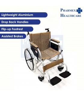 ASSURE REHAB Wheelchair, Super Lightweight, Aluminium, AR0153, 1 Unit