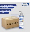 BACTISHIELD  Handrub, with 70% Alcohol and 0.5% Chlorhexidine, Per Carton (12 Bottles)