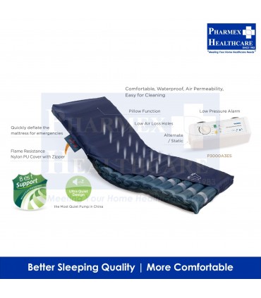 YHMED Alternating Pressure Relief Mattress 4.5" with Pump