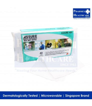 ASSURE 40X Wet Wipes (Large, 30cm x 20cm, 40 Pcs/Pkt)