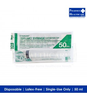 TERUMO Syringes 50cc with Catheter Tip, Tube Feeding - Sterile, Disposable