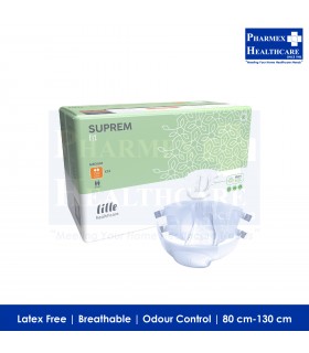 LILLE SUPREM Fit Adult Diapers, Orange Extra, 24 Pcs/Pack - Size M
