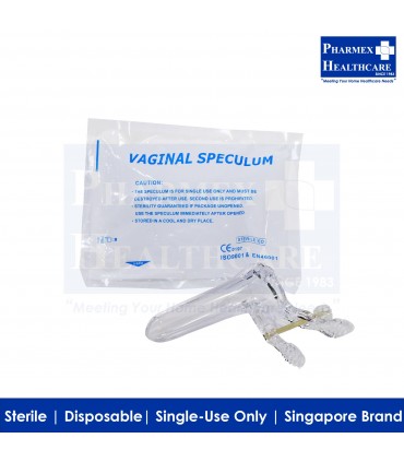 ASSURE Sterile, Disposable Vaginal Speculum, 1 Piece (Available in 4 Sizes - XS, S, M & L)