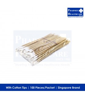 ASSURE Non-Sterile Applicator Stick with Cotton Tip (100 pieces/packet) - Singapore Brand