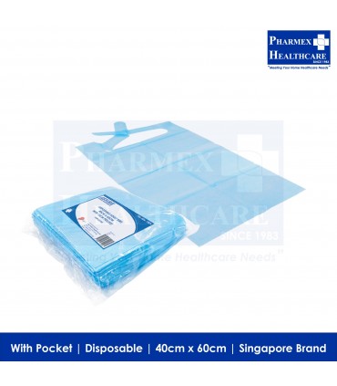 ASSURE Adult Bibs (40cm x 60cm, 100 Pieces/Packet) - Singapore Brand
