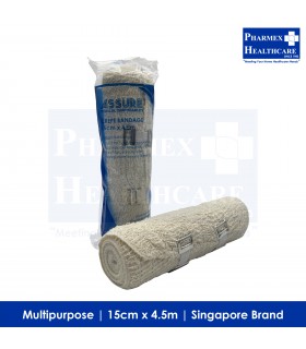 ASSURE Crepe Bandage (15cm x 4.5m) - Singapore Brand
