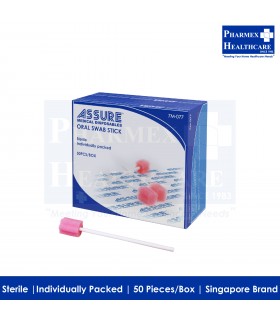 ASSURE Oral Swab Stick (50 pieces/box) - Singapore Brand