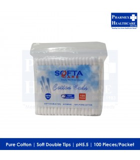 SOFTA CARE Cotton Bud 100Pcs/Pkt