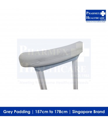 ASSURE REHAB Crutches (For Adult 157cm to 178cm) - Singapore Brand