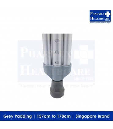 ASSURE REHAB Crutches (For Adult 157cm to 178cm) - Singapore Brand