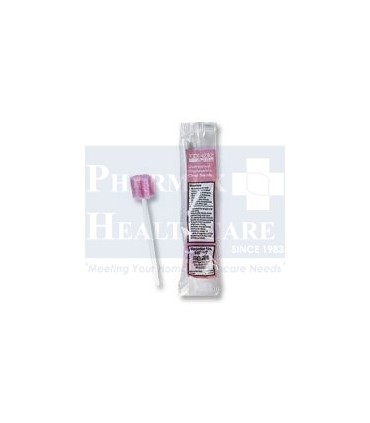 Oral Swab Stick Pink (Toothette), 10 Pc/Pkt