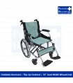 ASSURE REHAB Lightweight Wheelchair with Flip-up Footrest 18"