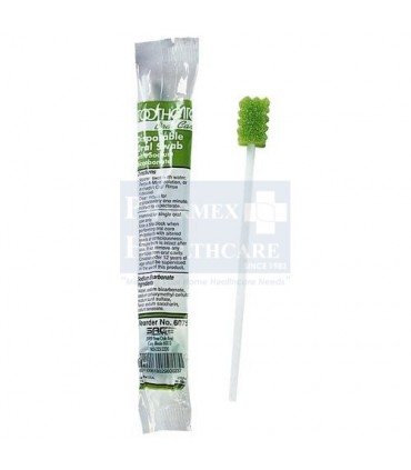 Oral Swab Stick Green (Toothette), 10 Pc/Pkt