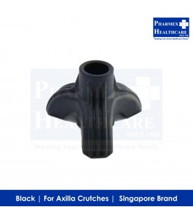 ASSURE REHAB Rubber Tip, 3 Claw Design for Axilla Crutches (Singapore Brand)