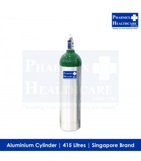 ASSURE Oxygen Cylinder D, 415Litres, (Singapore Brand)