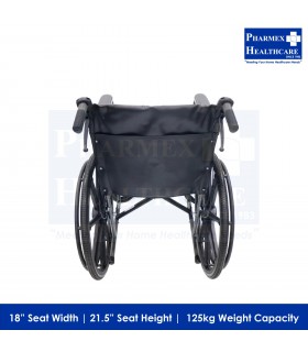ASSURE REHAB Wheelchair, 18" Heavy Duty, Hammertone, AR-0101 (Singapore Brand)