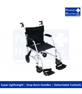 ASSURE REHAB Transport Chair, Super Lightweight 8.5kg, AR-0194, 1 Unit