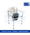 ASSURE REHAB Commode Chair (Foldable & Height Adjustable)