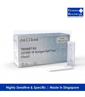 Cellbae TEP@RT Kit COVID-19 Antigen Self Test (Nasal) | 5 ART Test Kits/Box (Made in Singapore)
