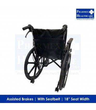 ASSURE REHAB Wheelchair Chrome 18" (Chrome DAF) - Singapore Brand