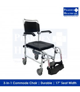 ASSURE REHAB Aluminium Shower Commode Chair