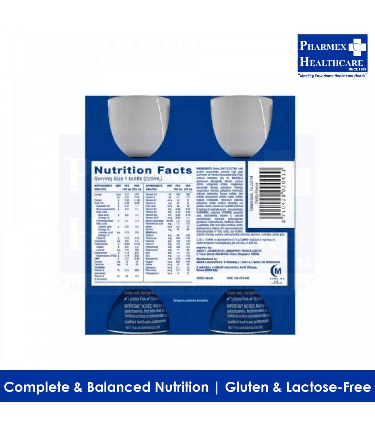 ABBOTT Ensure Gold 4x220ml Pharmex Healthcare