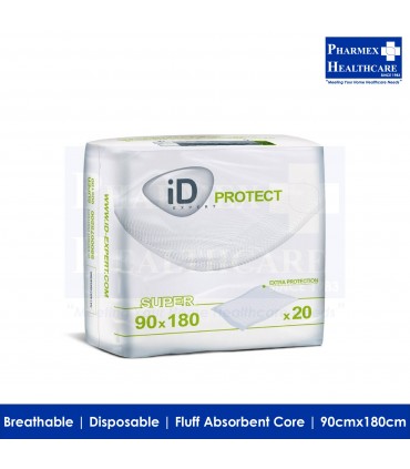 iD Expert Protect Super Underpads (90cm x 180cm, 20 Pcs/Bag) - Singapore