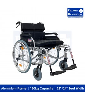 ASSURE REHAB Bariatric Aluminium Detachable Wheelchair - Singapore Brand