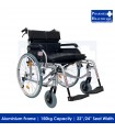 ASSURE REHAB Detachable Aluminium Bariatric Wheelchair (2 Available Sizes + Elevating Legrest Upgrade)