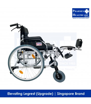 ASSURE REHAB Bariatric Aluminium Detachable Wheelchair (With Option to Upgrade to Elevating Legrest) - Singapore Brand