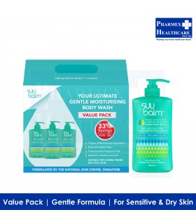 SUU BALM Dual Cooling & Moisturising Cream Body Wash Value Bundle (3x840ml) - Singapore Brand