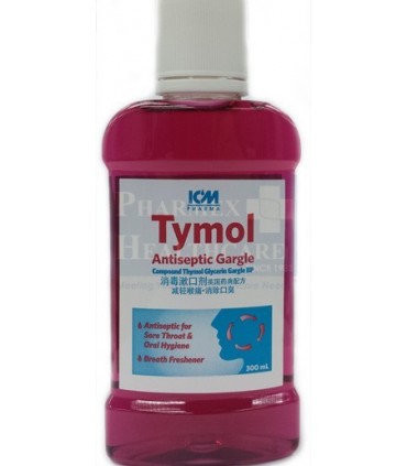 Gargle, Antiseptic (Tymol) 300ml, Per Bottle