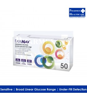 EASYMAX Blood Glucose Meter Test Strips (50Pce/Box) Singapore
