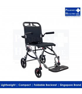 ASSURE REHAB Aluminium Transit & Traveller Wheelchair 14"