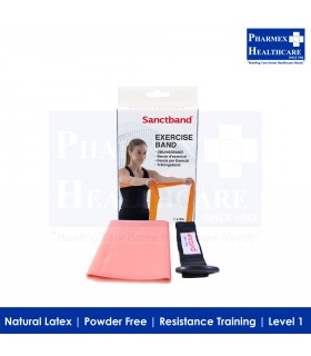 SANCTBAND Resistive Exercise Bands 2M Peach Singapore