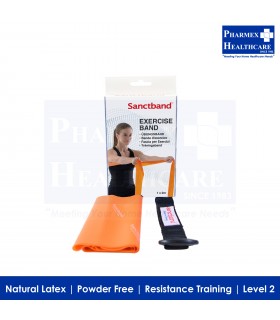 SANCTBAND Resistive Exercise Bands 2M Orange Singapore