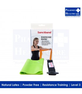SANCTBAND Resistive Exercise Bands 2M Lime Green Singapore