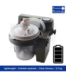 Devilbiss VacuAide Portable Suction Pump with Built-in Rechargeable Battery, 7305P-U