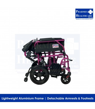 ASSURE REHAB Lightweight Aluminium Foldable Pushchair 18" (AR-0197)