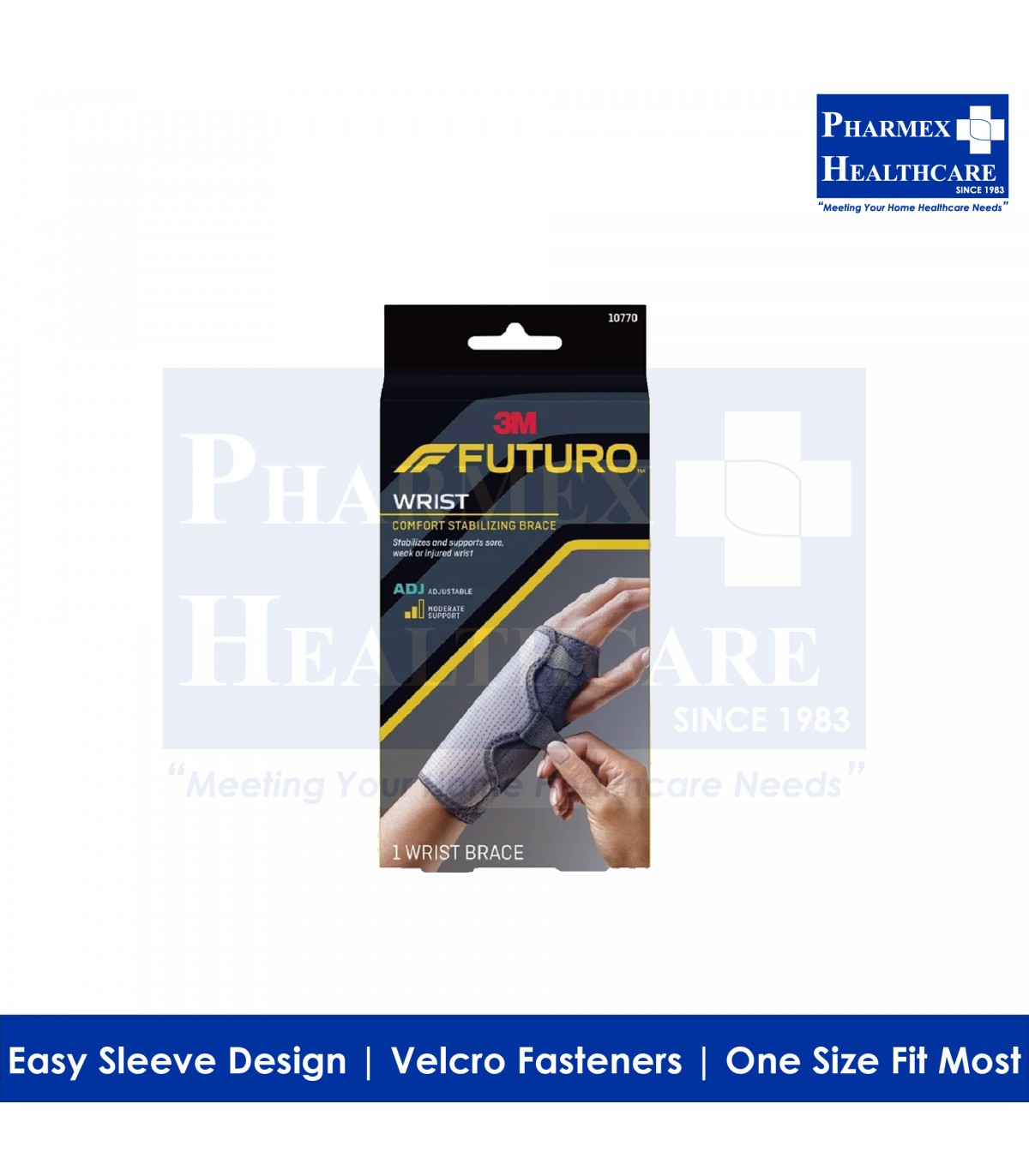 Futuro Adjustable Reversible Splint Wrist Brace Adjustable 10770