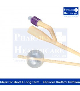 BARDIA Foley Catheter, Silicone-Elastomer Coated, 2 Way, 10ml Balloon, 10pcs/Box