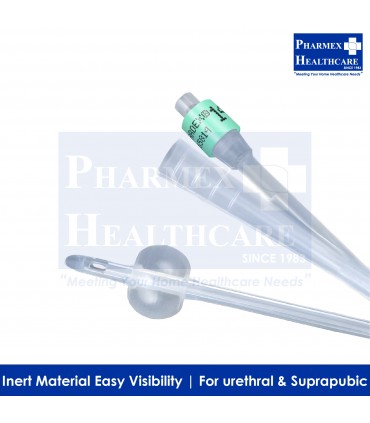BARDEX All Silicone Foley Catheter, 2 Way, 5ml Balloon, 12pcs/Box
