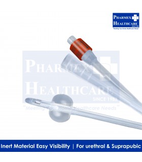 BARDEX All Silicone Foley Catheter, 2 Way, 5ml Balloon, 12pcs/Box