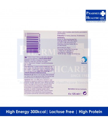 NUTRICIA Fortisip Compact Protein 4 × 125ml (3 Available Flavours)