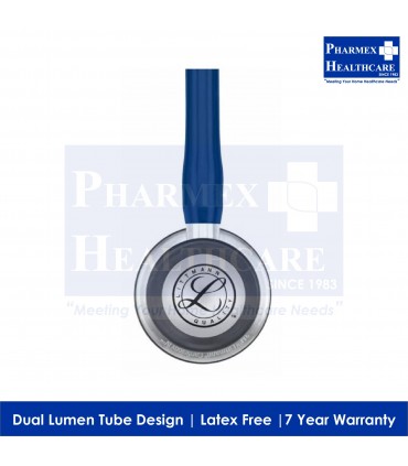 3M™ LITTMANN® CARDIOLOGY IV STETHOSCOPE, 6154, STANDARD-FINISH CHESTPIECE, NAVY BLUE TUBE, STAINLESS STEM