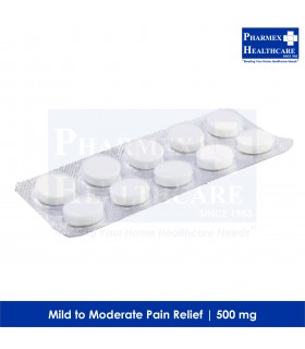 Paracetamol 500mg, 10 Tablets/Strip