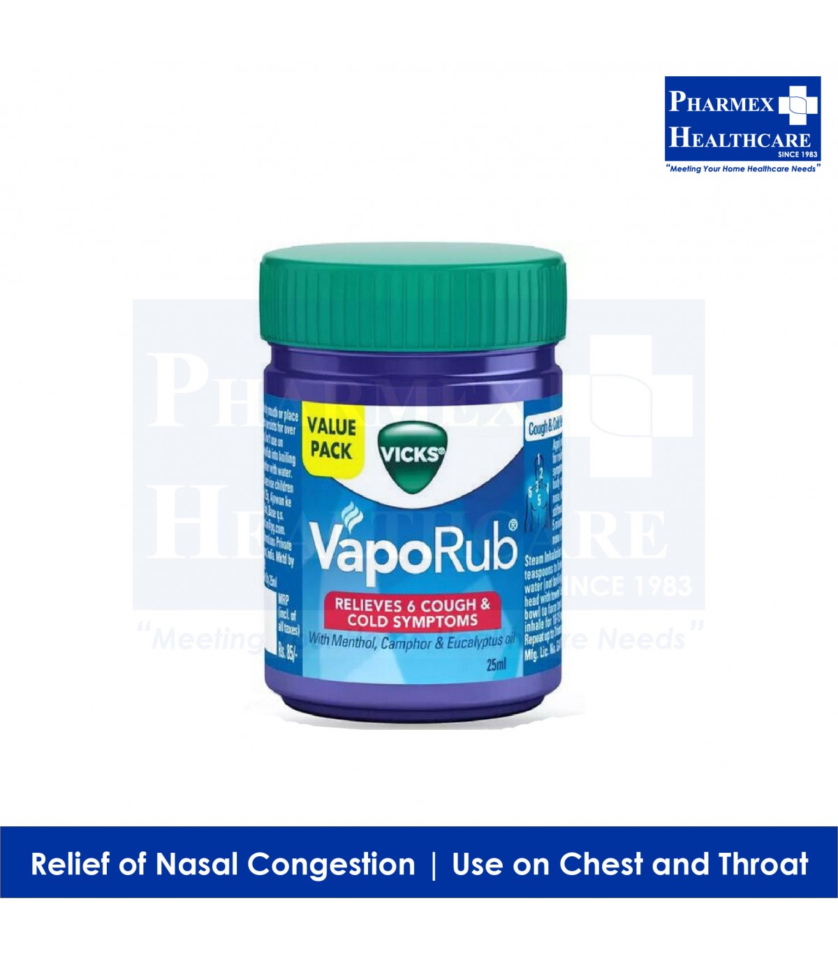 VICKS VapoRub Vaporizing Ointment 50g, Cough, Cold & Flu